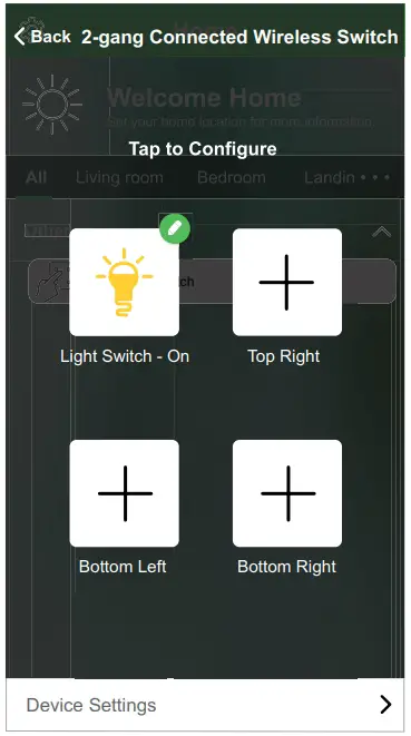 Action to a Push Button
