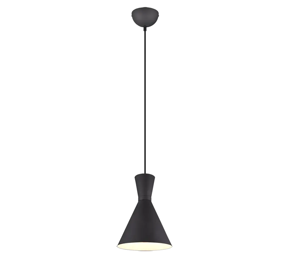 RL live your light R30781907 Reality Enzo-Pendant Light-Matte-Nickel 1-Light-Source-product-img
