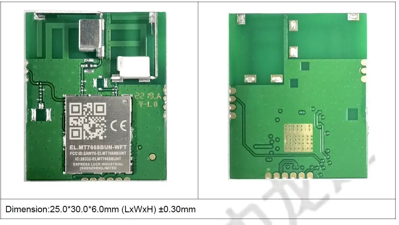 Cdtech EL.MT7668BUN-WFT Wifi Module 2