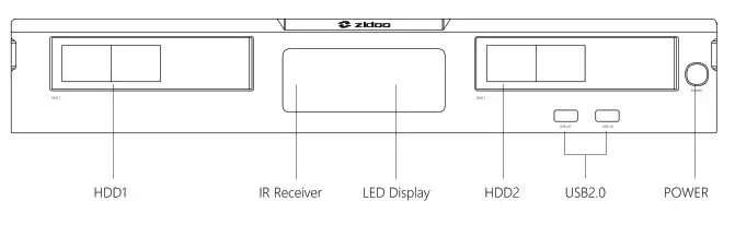 Zidoo X20 Pro UHD3000 4K Hifi Media Player - Fornt