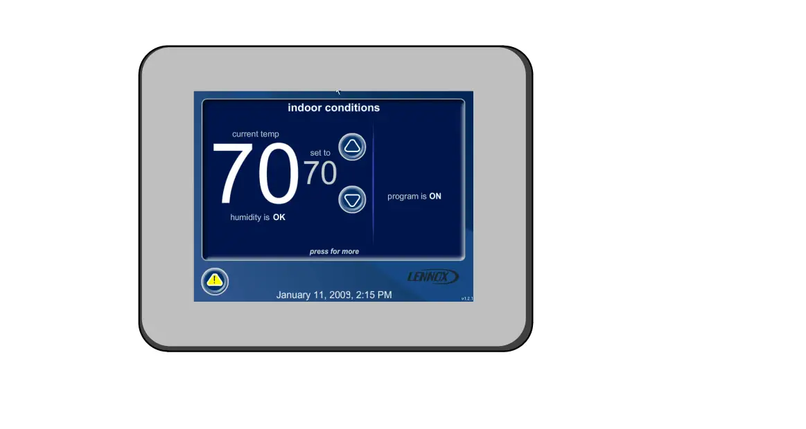 Lennox Icomfort Touch Screen Programmable Communicating Thermostat Installation And Setup Guide Lennox Icomfort Touch Screen Programmable Communicating Thermostat Installation And Setup Guide