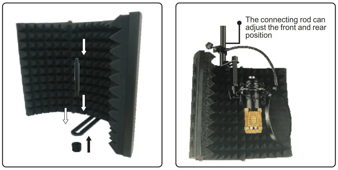 CAD AS10 Desk Stand Mounted Acoustic Enclosure - fig 1