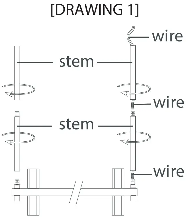 FREDRICK RAMOND FR30608 54 Inch LED Linear Chandelier - DRAWING 1