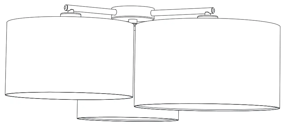 EGLO 205186A Pastore 2 Modern Black Ceiling Lighting Fixture - fig 2