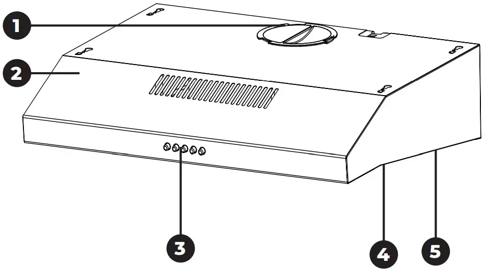 SIGURO SGR HD U210B Cooker Hood - FIGURE 1
