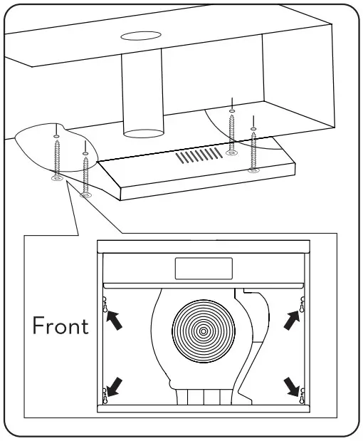 SIGURO SGR HD U210B Cooker Hood - Installation 1
