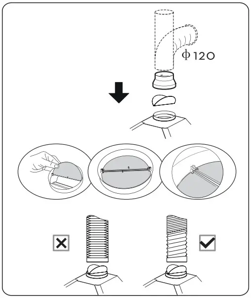 SIGURO SGR HD U210B Cooker Hood - Installation 2