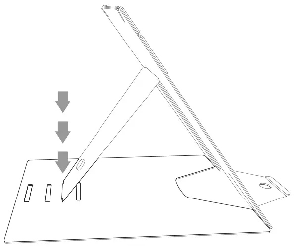 Setup for laptop use