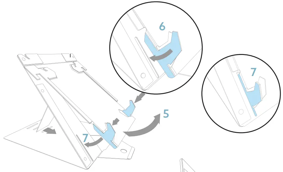 Setup for laptop use