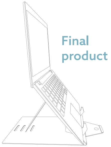 Setup for laptop use