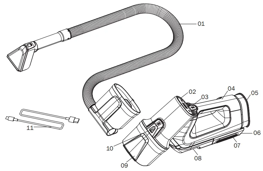 GERMAN SCC-WL60 Upholstery and Carpet Cleaner - fig 1