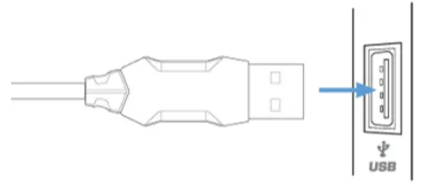 MARVO CM373 Honeycomb Keyboard and Mouse - Connect the keyboard