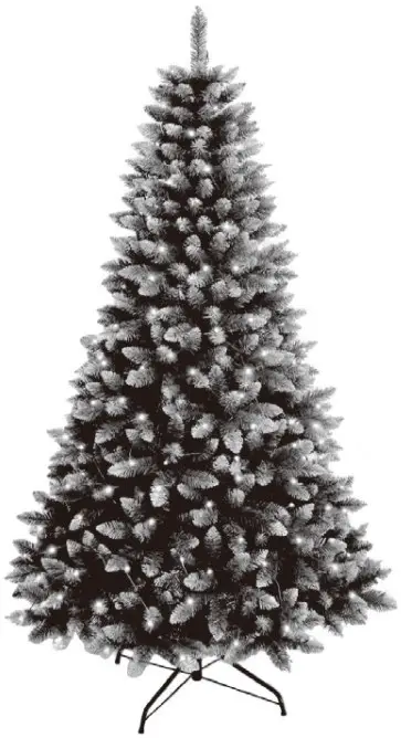 anko 43202775 2.13m (7ft) Prelit Frosted Pine Christmas Tree