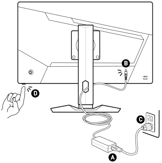 msi Optix Series LCD Monitor -Connecting the Monitor to PC