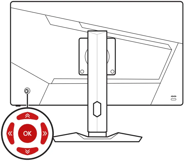 msi Optix Series LCD Monitor -Navi Key