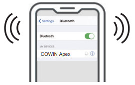 COWIN Apex - Bluetooth connection 2