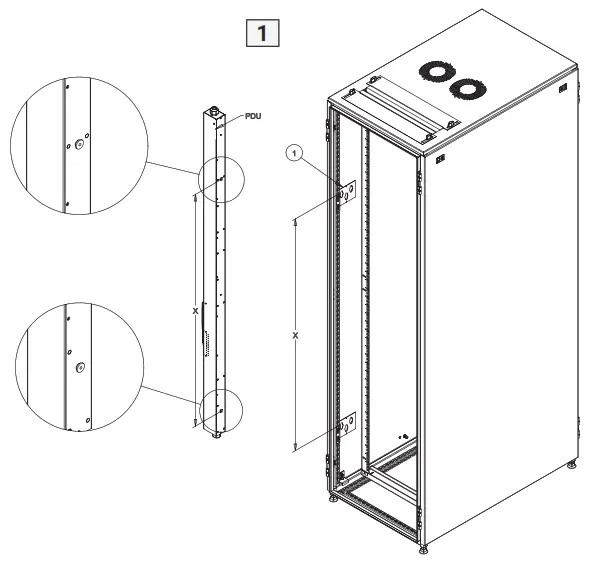 nVent PDU Mounting Bracket - fig 1