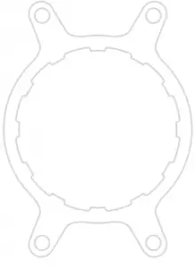 x1 AMD MOUNTING BRACKET