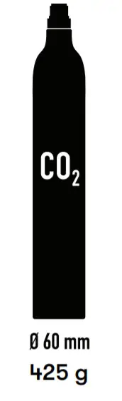 aarke CARBONATOR 3 Award-Winning Sparkling- Gas Cylinder