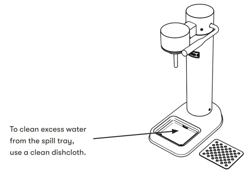 aarke CARBONATOR 3 Award-Winning Sparkling- spill tray