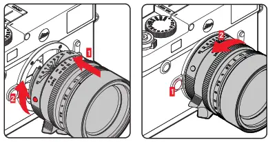 Leica M10 Monochrom-Lens release button