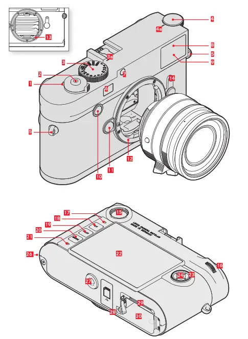 Leica M10 Monochrom-parts