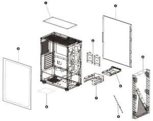 AZZA ZENO CSAZ-350 -- Chassis Parts