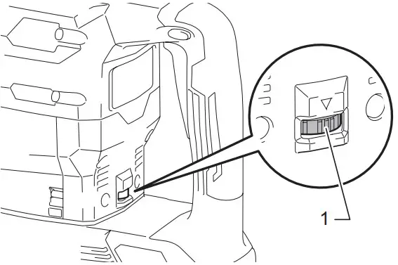 Makita Cordless Demolition Hammer HM002G - Speed change