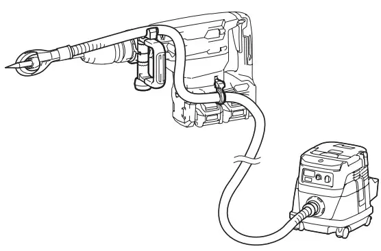 Makita Cordless Demolition Hammer HM002G - Starting