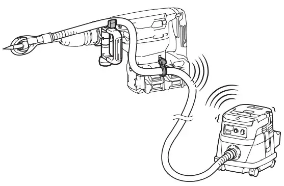 Makita Cordless Demolition Hammer HM002G - function