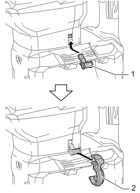 Makita Cordless Demolition Hammer HM002G - holder