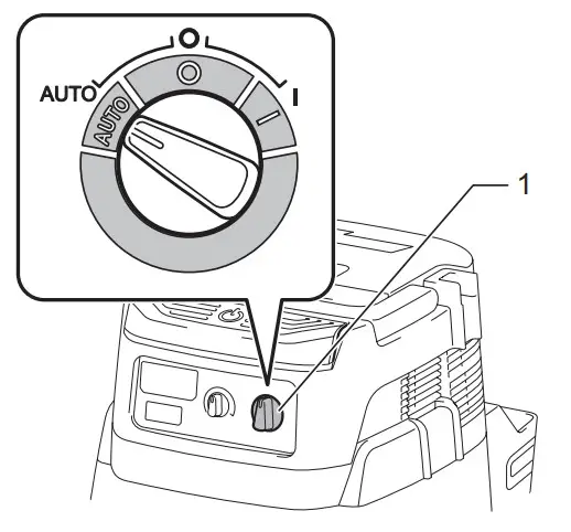 Makita Cordless Demolition Hammer HM002G - vacuum