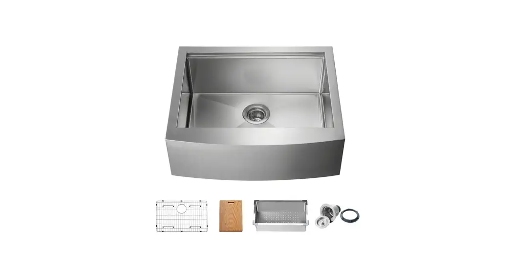 Kibi K1-sf27 Handmade Stainless Steel Farmhouse Kitchen Sink Installation Guide Kibi K1-sf27 Handmade Stainless Steel Farmhouse Kitchen Sink Installation Guide