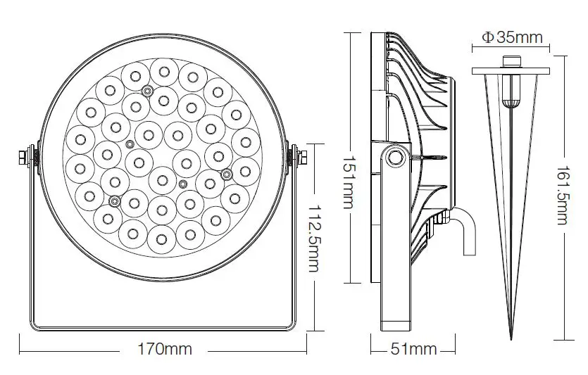 MIBOXER FUTC01 RGB+CCT Smart LED Garden Light fig2