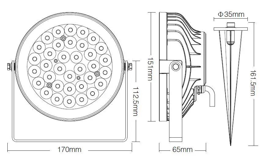 MIBOXER FUTC01 RGB+CCT Smart LED Garden Light fig3