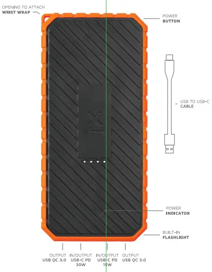 xtorm XR102 Rugged Power Bank-Opening