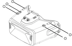 SKYZONE Cobra X FPV Goggle with 1280 720 High Resolution LCD Screen - Diagram