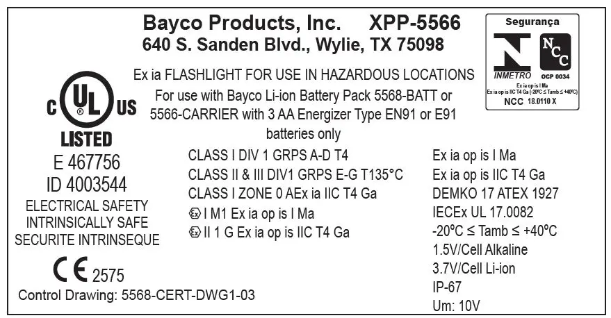 NIGHTSTICK Intrant XPP-5566 fig2