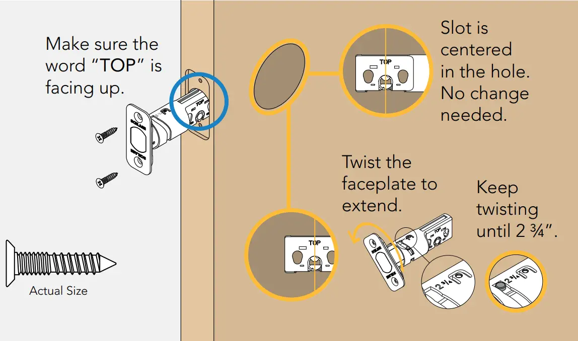 SCHLAGE Encode Plus Smart WiFi Deadbolt - Install the bolt