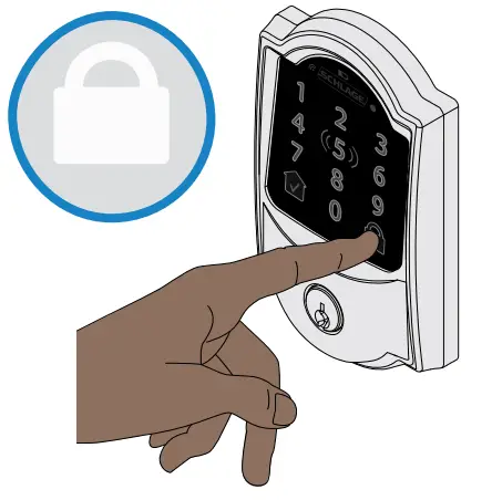 SCHLAGE Encode Plus Smart WiFi Deadbolt - Lock and unlock