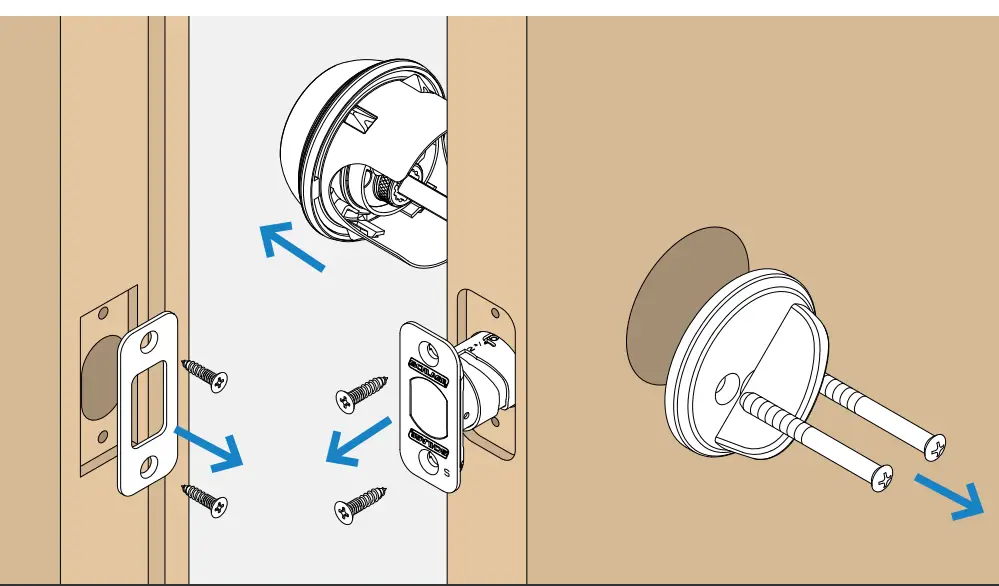 SCHLAGE Encode Plus Smart WiFi Deadbolt - Remove existing lock