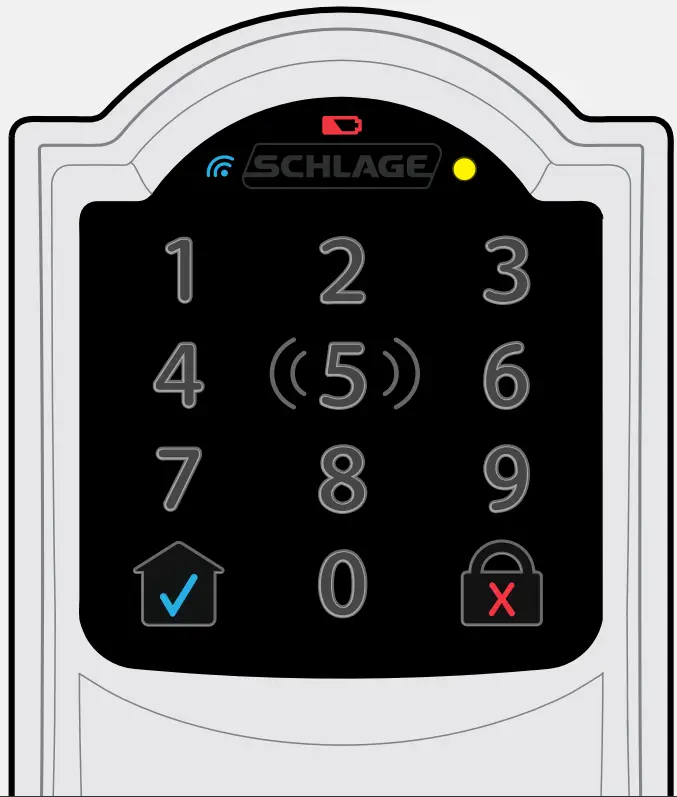 SCHLAGE Encode Plus Smart WiFi Deadbolt - Touchscreen