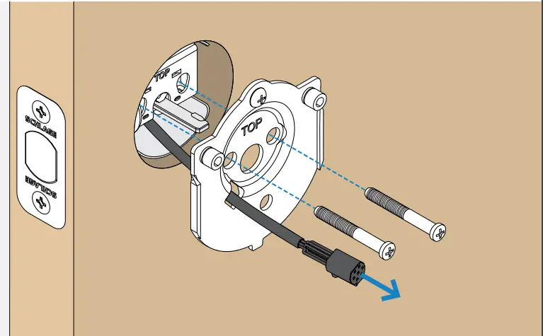 SCHLAGE Encode Plus Smart WiFi Deadbolt - backplate 2