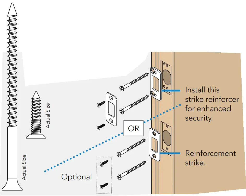 SCHLAGE Encode Plus Smart WiFi Deadbolt - strike into