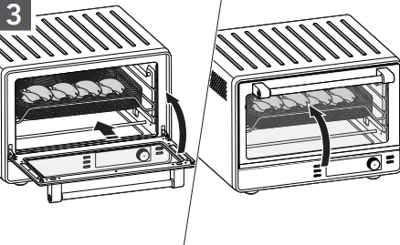 KitchenAid KCO224 Countertop Oven - door