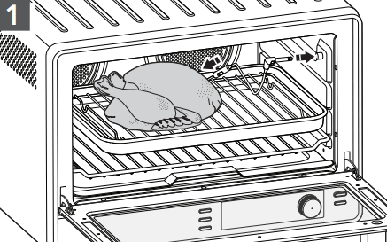 KitchenAid KCO224 Countertop Oven - food