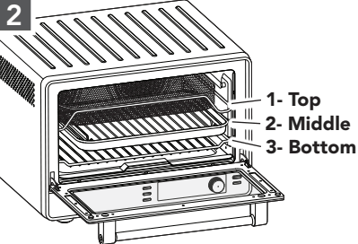 KitchenAid KCO224 Countertop Oven - rack