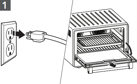 KitchenAid KCO224 Countertop Oven - unplug