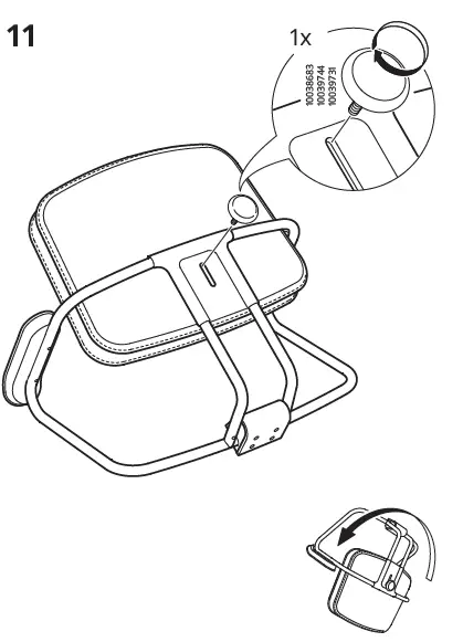 IKEA ALEFJALL Office Chair Instruction FIG 10