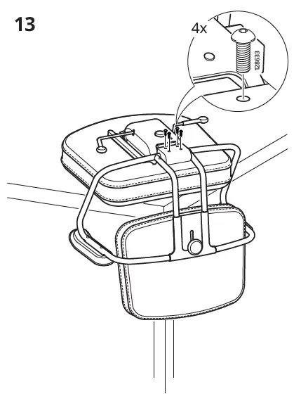 IKEA ALEFJALL Office Chair Instruction FIG 12